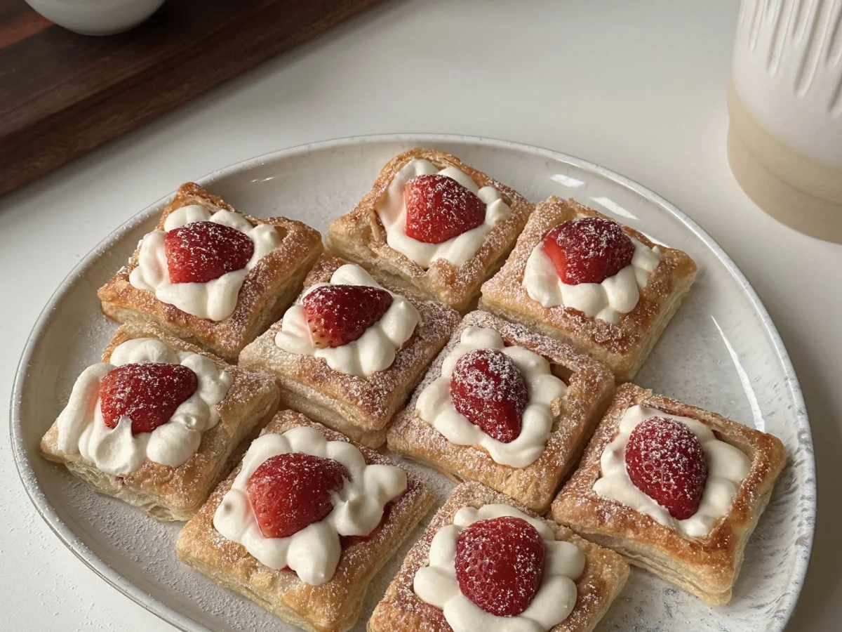 strawberry pastry