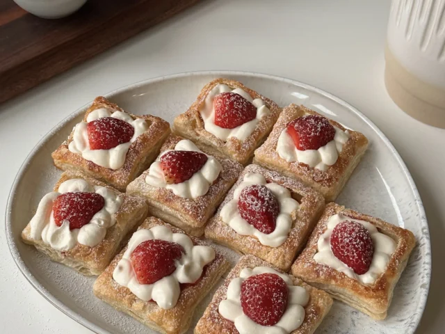 strawberry pastry