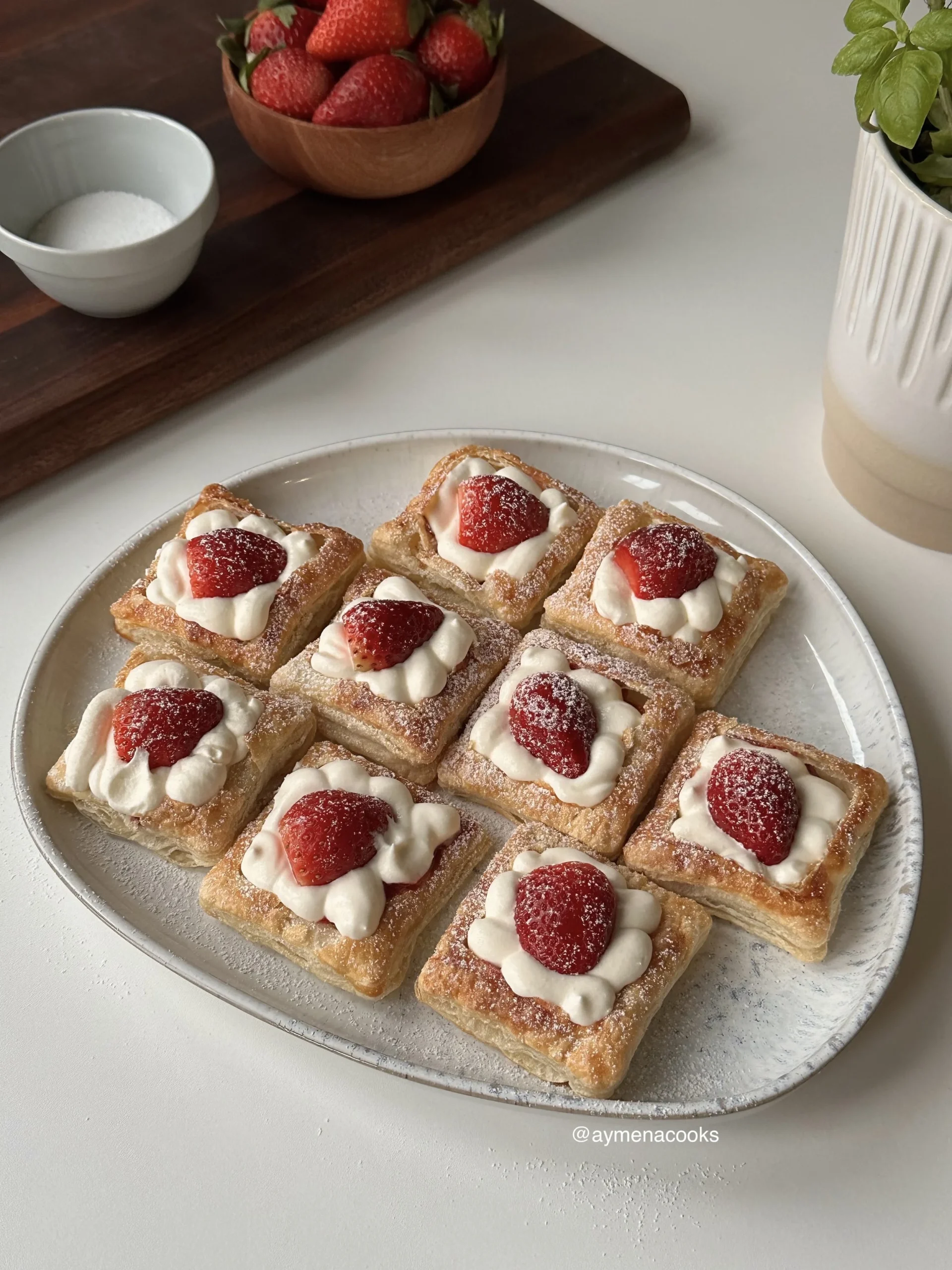 strawberry pastry