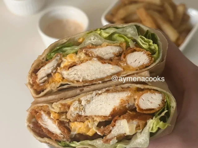 crispy chicken wrap