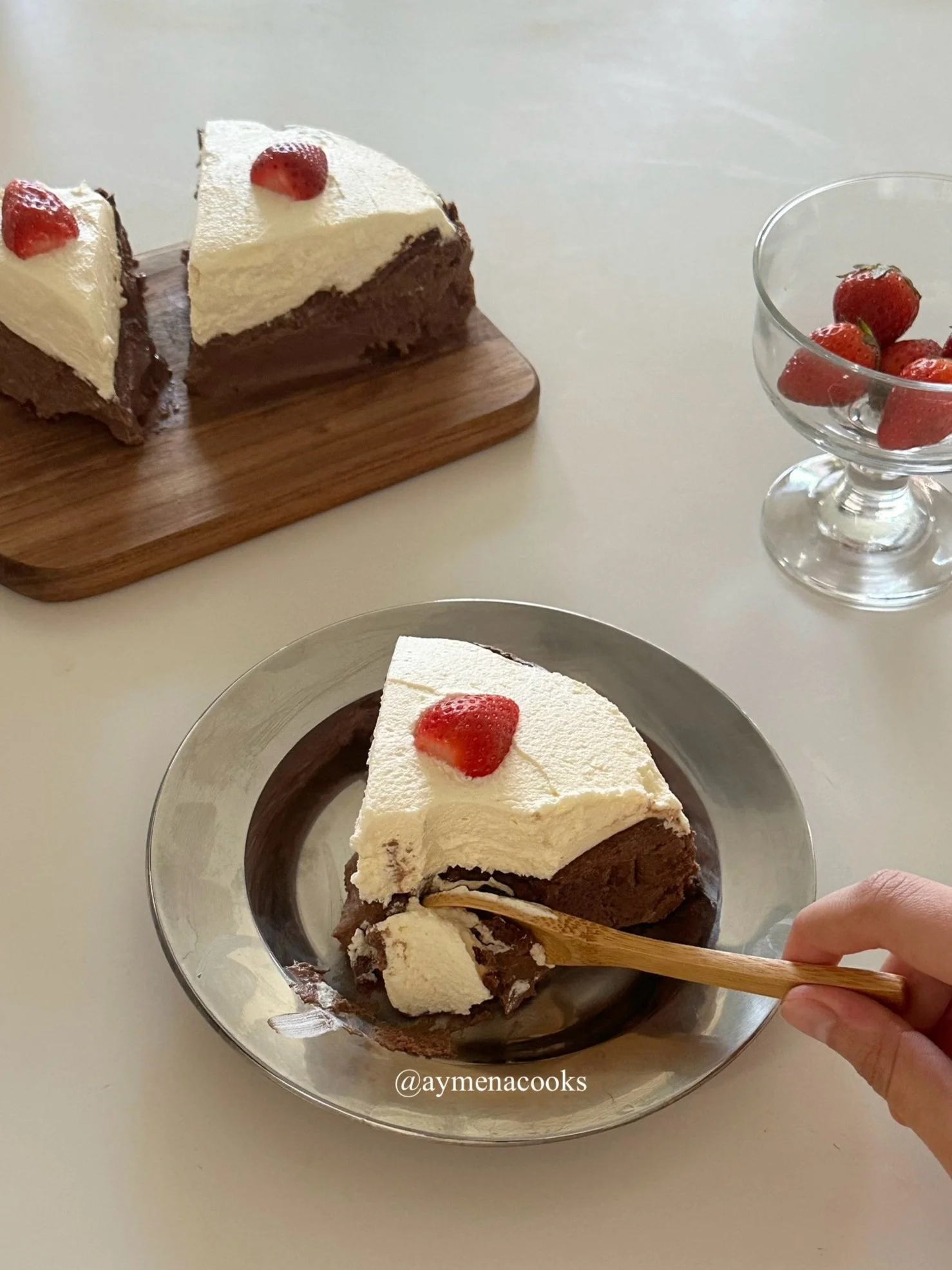 chocolate basque cheesecake