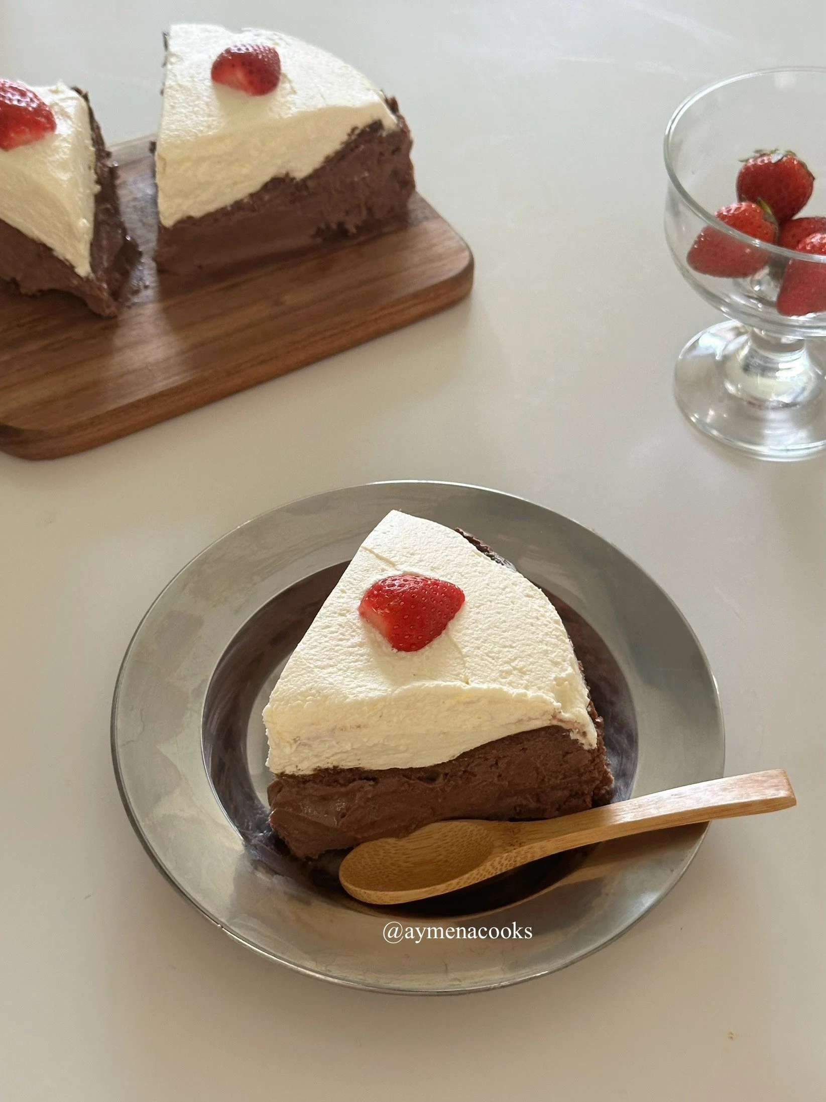 chocolate basque cheesecake