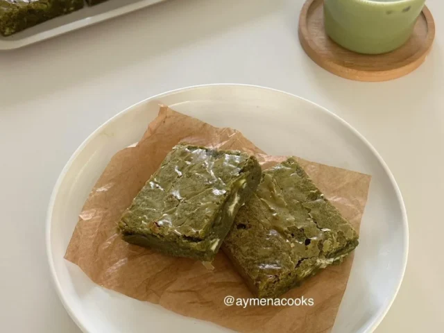 matcha brownies