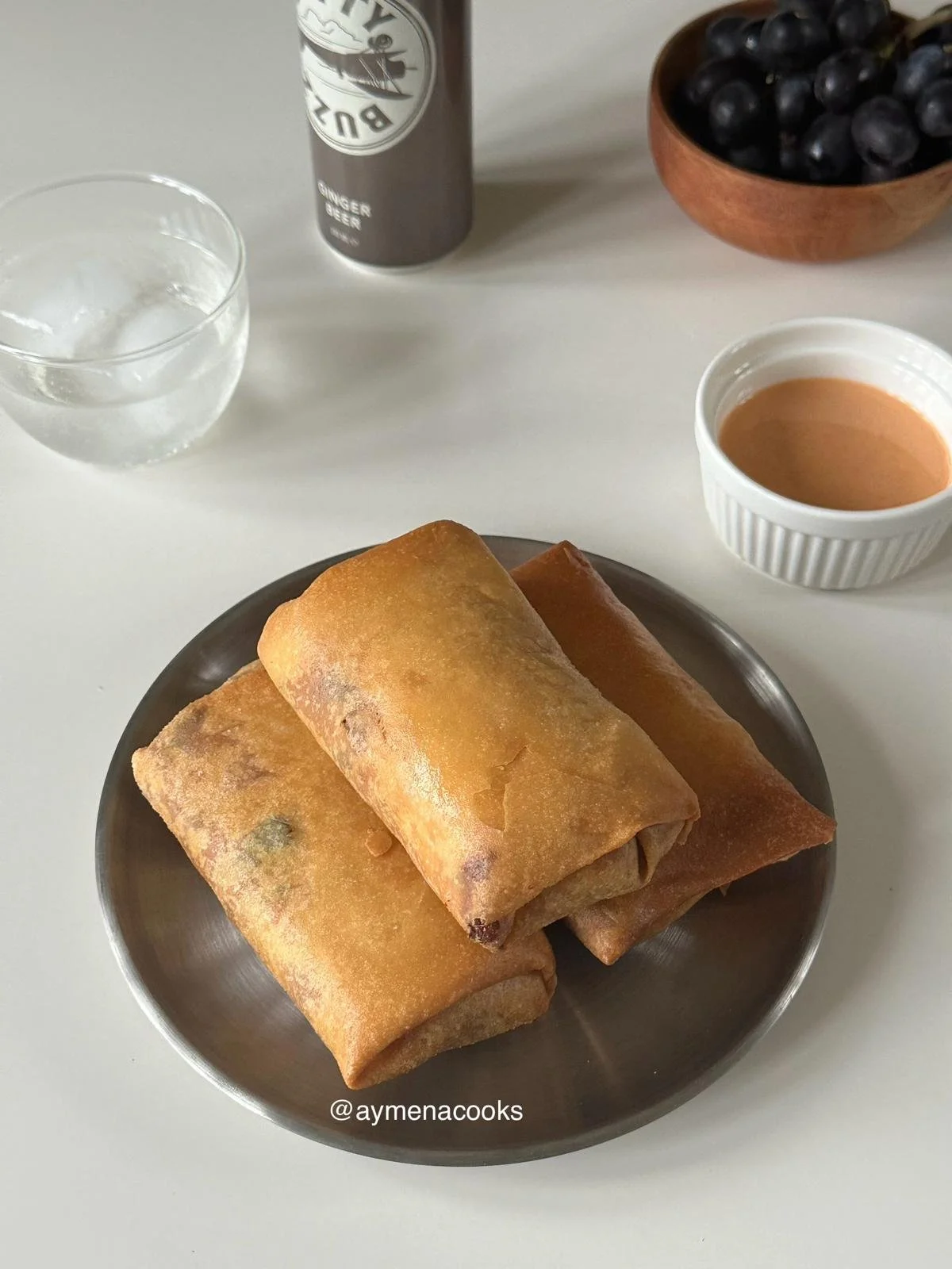 buldak ramen spring rolls