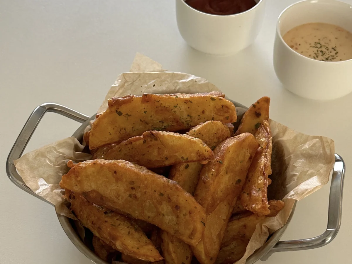 crispy potato wedges