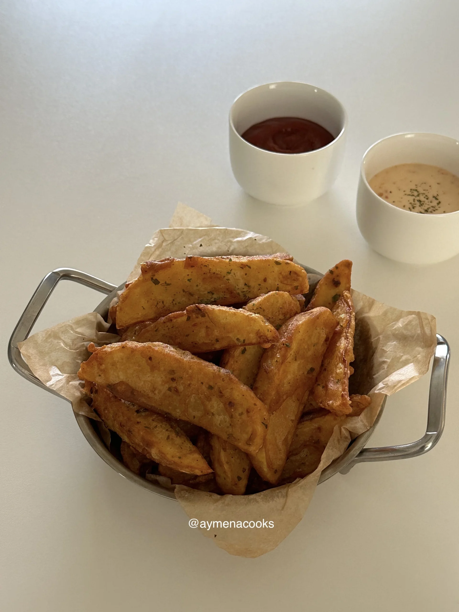 crispy potato wedges