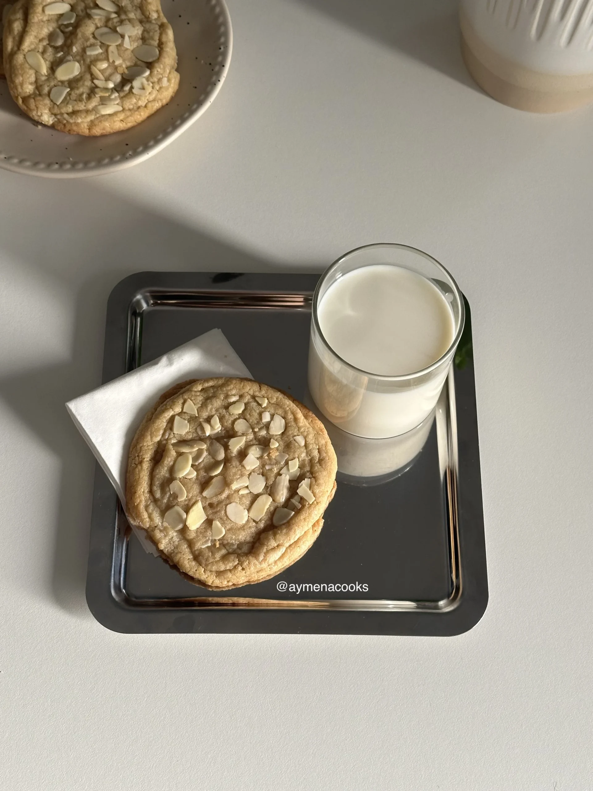 almond croissant cookies