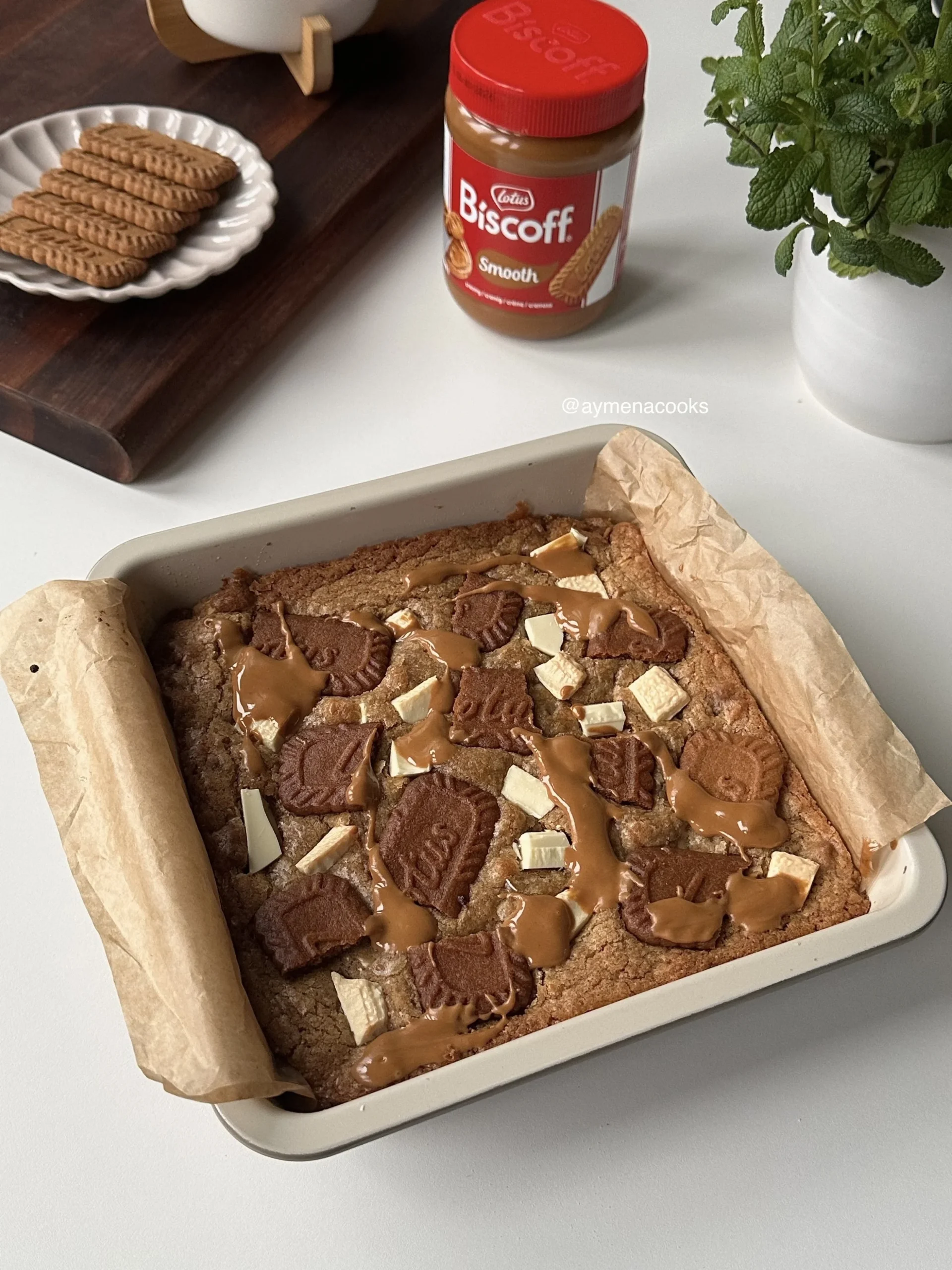 biscoff blondies