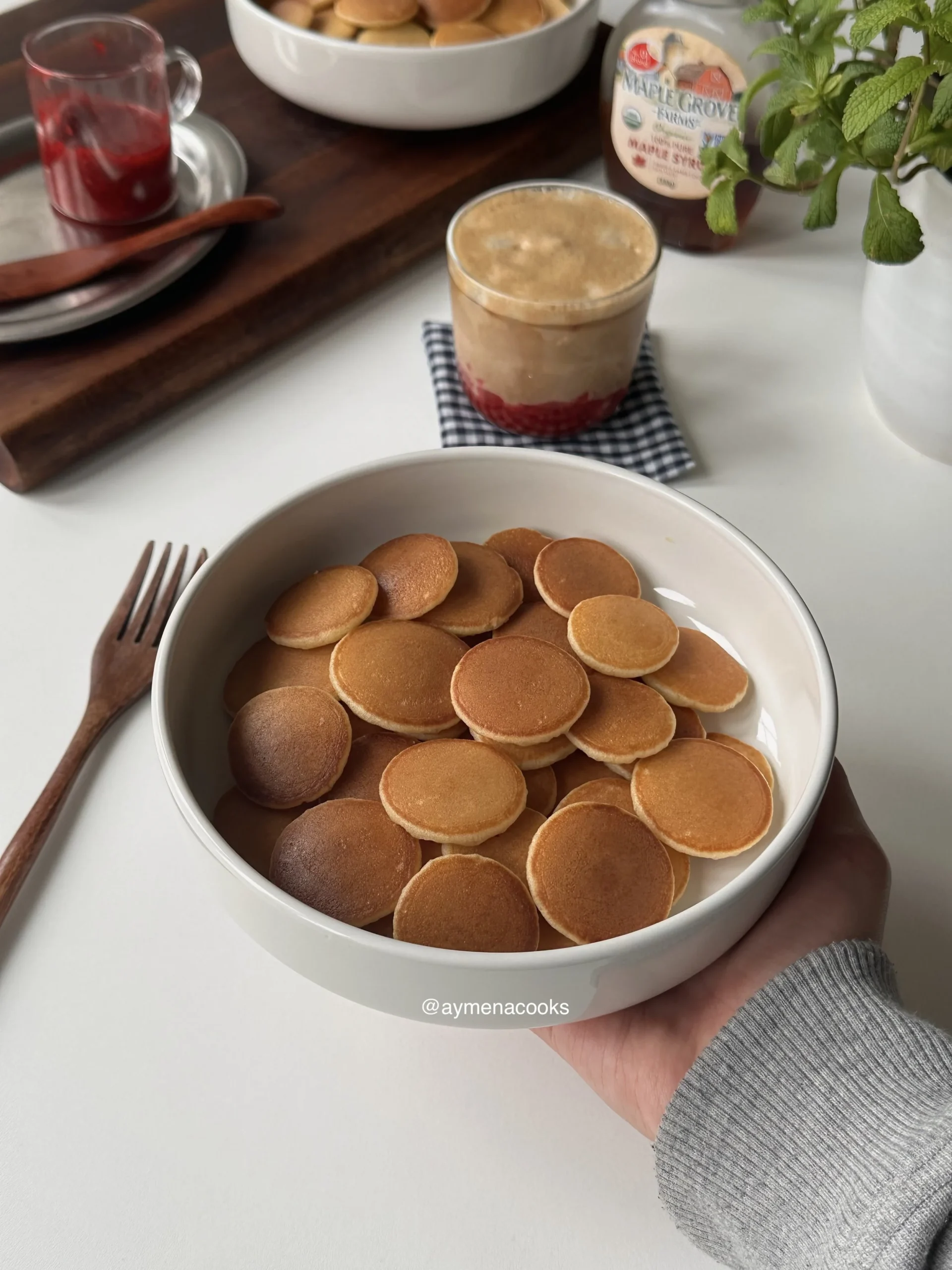 mini pancakes