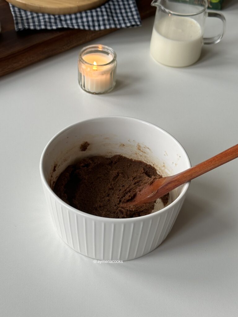 Salted butter, dark brown sugar and cinnamon mixed for cinnamon roll French toast filling.